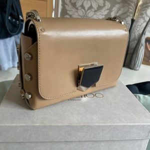 Jimmy Choo cross body bag with silver chain